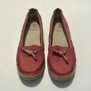 Pink UGG mocassin flats size 6.5
